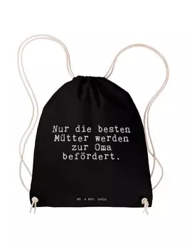 Спортивная сумка Mr & Mrs Panda Sportbeutel Nur die besten Mtter, черный