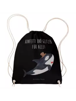 Спортивная сумка Mr & Mrs Panda Sportbeutel Orca Zylinder, черный