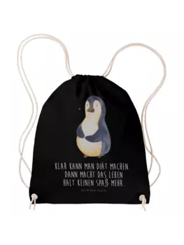 Спортивная сумка Mr & Mrs Panda Sportbeutel Pinguin Dit, черный
