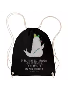 Спортивная сумка Mr & Mrs Panda Sportbeutel Robbe Sherlock, черный