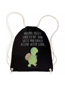 Спортивная сумка Mr & Mrs Panda Sportbeutel Schildkrte Wanderer, черный