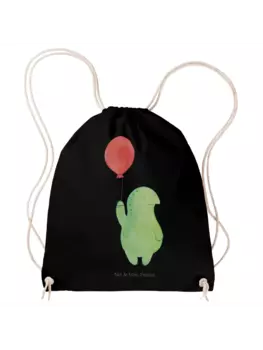 Спортивная сумка Mr & Mrs Panda Sportbeutel Schildkrte Luftballon ohne Spruch, черный