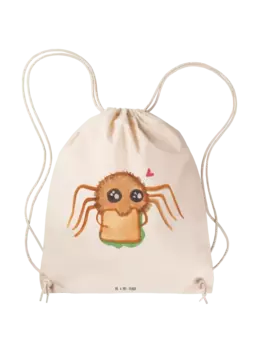 Спортивная сумка Mr & Mrs Panda Sportbeutel Spinne Agathe Sandwich ohne Spruch, кремовый