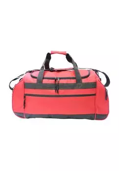 Спортивная сумка, отделение на молнии, съемный плечевой ремень Globetrotter, цвет Red Black Zipper