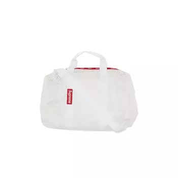 Спортивная сумка Supreme из сетчатой ткани, цвет Белый