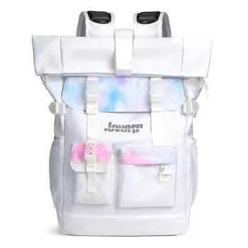 Спортивная сумка унисекс LOVERPUSS, Блестящий белый