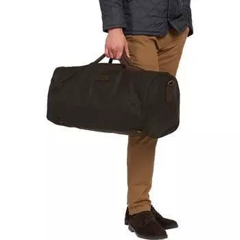 Спортивная сумка Wax Holdall объемом 58 л Barbour, темно-зеленый