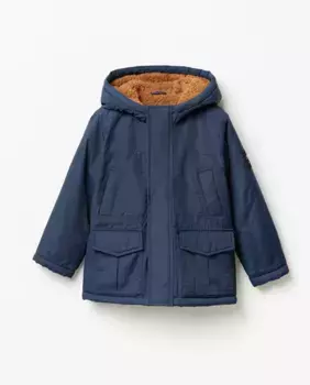 Спортивная темно-синяя парка Sfera, темно-синий