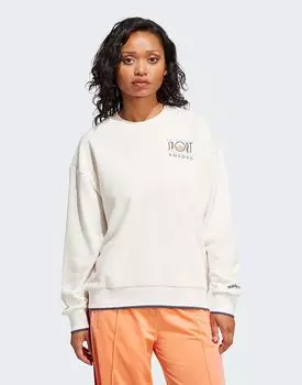 Спортивная толстовка Adidas Originals Graphic Adidas в облачно-белом цвете