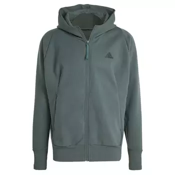Спортивная толстовка ADIDAS SPORTSWEAR Athletic Zip-Up Hoodie Z.N.E., дымчато-серый