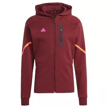 Спортивная толстовка ADIDAS SPORTSWEAR Athletic Zip-Up Hoodie Designed for Gameday, бордовый