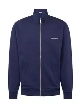 Спортивная толстовка Carhartt WIP Zip-Up Hoodie, темно-синий