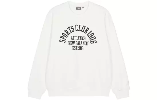 Спортивная толстовка Club унисекс белая New Balance, белый