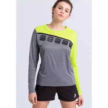 Спортивная толстовка Erima, цвет grau/grau/fluoreszierendes neongelb