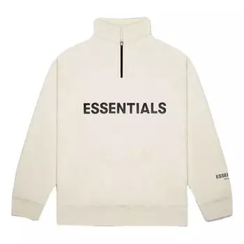 Спортивная толстовка Fear of God Essentials FW20 Half Zip Sweatshirt 'Cream' FOG-FW20-346, бежевый