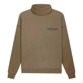 Спортивная толстовка Fear of God Essentials FW21 Pullover Mock Neck Sweatshirt 'Harvest' FOG-FW21-011, коричневый