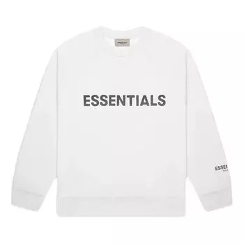 Спортивная толстовка Fear of God Essentials SS20 Crewneck Sweatshirt 'White' FOG-SS20-103, белый