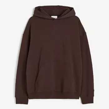 Спортивная толстовка H&M DryMove Loose Fit Training, темно-коричневый