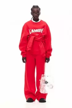 Спортивная толстовка H&M, красный