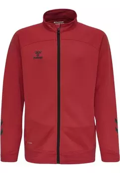Спортивная толстовка Hummel Athletic Zip-Up Hoodie Lead Poly, темно-красный