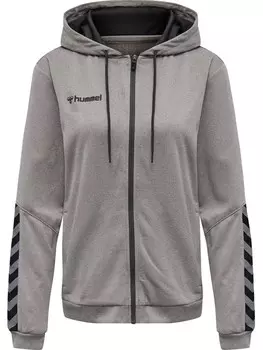 Спортивная толстовка Hummel Athletic Zip-Up Hoodie, цвет mottled grey