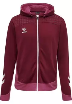 Спортивная толстовка Hummel Athletic Zip-Up Hoodie Lead, бордо