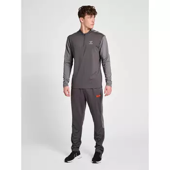 Спортивная толстовка Hummel, цвет magnetgrau/schwarz/grn