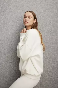 Спортивная толстовка из материала Drymove H&M, бежевый