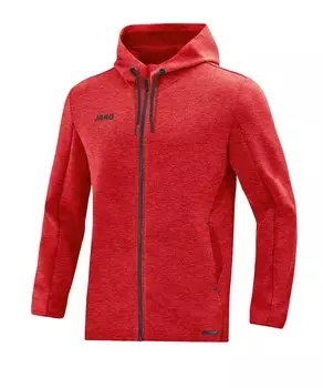 Спортивная толстовка JAKO Athletic Zip-Up Hoodie, красный