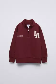 Спортивная толстовка la ZARA, бордовый