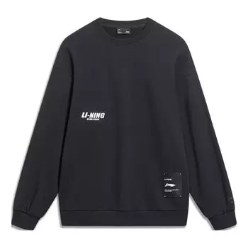 Спортивная толстовка Li-Ning Anything Is Possible Graphic Sweatshirt 'Black' AWDT683-2, черный