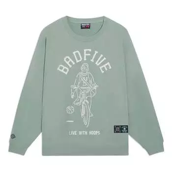 Спортивная толстовка Li-Ning BadFive Live With Hoops Graphic Sweatshirt 'Green' AWDSH15-1, зеленый