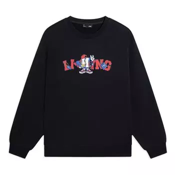 Спортивная толстовка Li-Ning Cartoon Graphic Sweatshirt 'Black' AWDSG05-2, черный