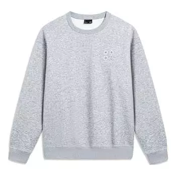 Спортивная толстовка Li-Ning Chinese Culture Graphic Fleece Sweatshirt 'Grey' AWDT901-1, серый