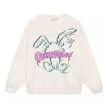 Спортивная толстовка Li-Ning Counterflow Cartoon Rabbit Graphic Sweatshirt 'Beige' AWDT527-1, бежевый