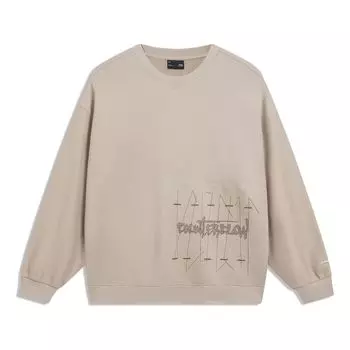 Спортивная толстовка Li-Ning Counterflow Graphic Sweatshirt 'Light Brown' AWDT571-2, коричневый