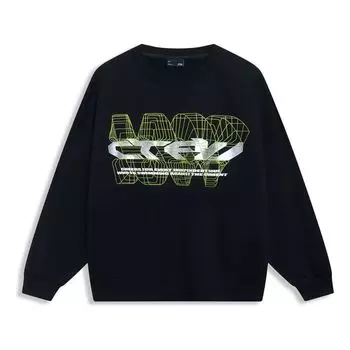 Спортивная толстовка Li-Ning Counterflow Graphic Sweatshirt 'Black' AWDT529-1, черный