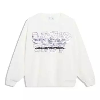 Спортивная толстовка Li-Ning Counterflow Graphic Sweatshirt 'White' AWDT529-2, белый