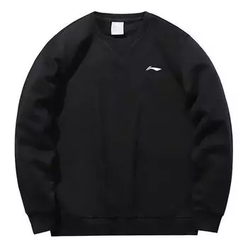 Спортивная толстовка Li-Ning Essential Logo Sweatshirt 'Black' AWDPD19-12, черный