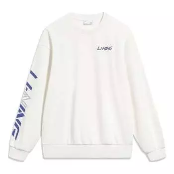 Спортивная толстовка Li-Ning Graphic Sweatshirt 'White' AWDT607-7, белый