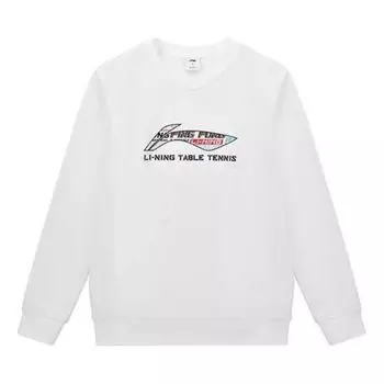 Спортивная толстовка Li-Ning Graphic Table Tennis Sweatshirt 'White' AWDT281-1, белый
