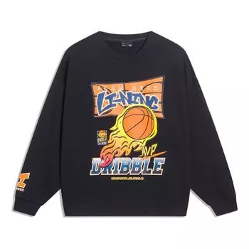 Спортивная толстовка Li-Ning Hoops Cartoon Graphic Sweatshirt 'Black' AWDT553-2, черный