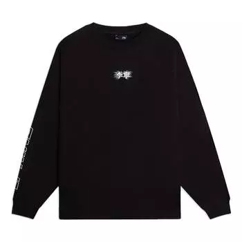 Спортивная толстовка Li-Ning Logo Sweatshirt 'Black' AWDSB23-4, черный
