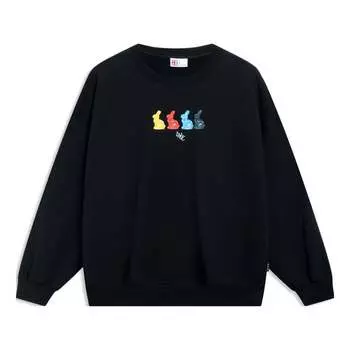Спортивная толстовка Li-Ning Rijindoujin Graphic Sweatshirt 'Black' AWDT315-2, черный