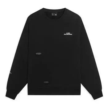 Спортивная толстовка Li-Ning Skateboarding Graphic Sweatshirt 'Black' AWDSB11-3, черный