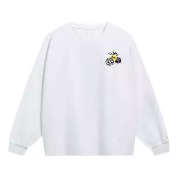 Спортивная толстовка Li-Ning Skateboarding Graphic Sweatshirt 'White' AHST079-3, белый