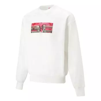 Спортивная толстовка Li-Ning Valentine's Day Graphic Sweatshirt 'White' AWDT233-1, белый