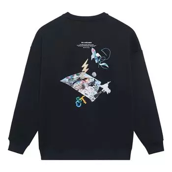 Спортивная толстовка Li-Ning Way Of Wade Be The Dreamer Graphic Sweatshirt 'Black' AWDSI39-1, черный
