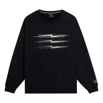 Спортивная толстовка Li-Ning Way Of Wade Thunder Graphic Sweatshirt 'Black' AWDSC57-1, черный