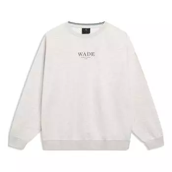 Спортивная толстовка Li-Ning Way Of Wade Graphic Sweatshirt 'Light Grey' AWDT143-10, серый
